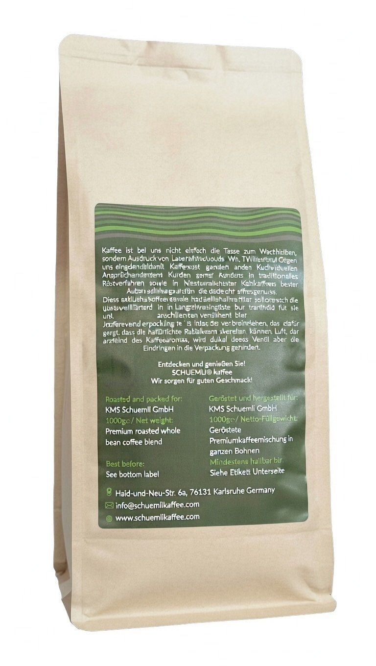 SCHUEMLI | Nr. 6 Cinque Stelle | 5 Sterne Espresso | 1 kg - Malankara | kaffee & maschinenKaffeebohnen