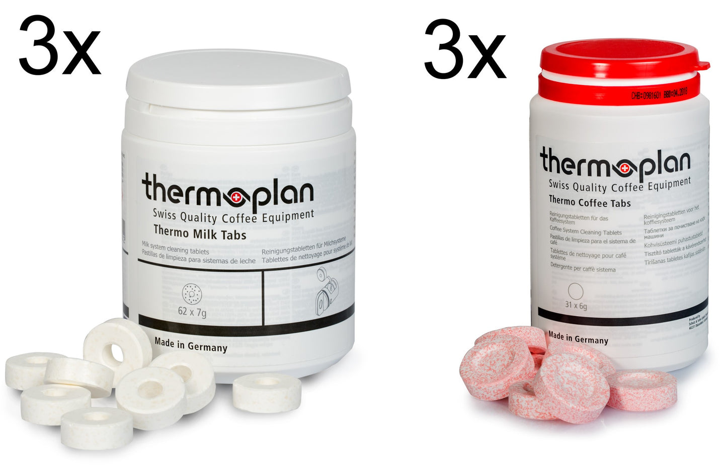 Thermoplan | Black&White 4 und 4c Tab-Set | Reinigungsset für 3 Monate