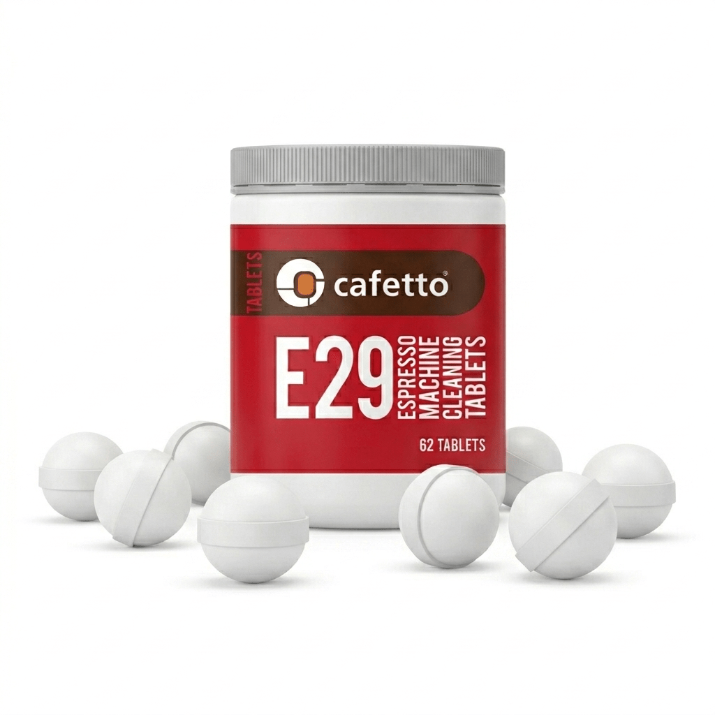Cafetto E29 Reinigungskugeln | Eversys Cameo, Enigma & Legacy | 62 Stk. | 2,9 g | NSF - zertifiziert - Malankara | kaffee & maschinenReinigungstabletten