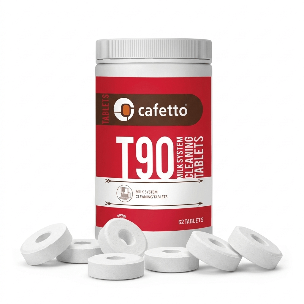 Cafetto T90 Milchsystem - Reinigungstabletten | 62 Tabletten | 9 g | für Thermoplan® und Nespresso® Aquila - Malankara | kaffee & maschinenReinigungstabletten