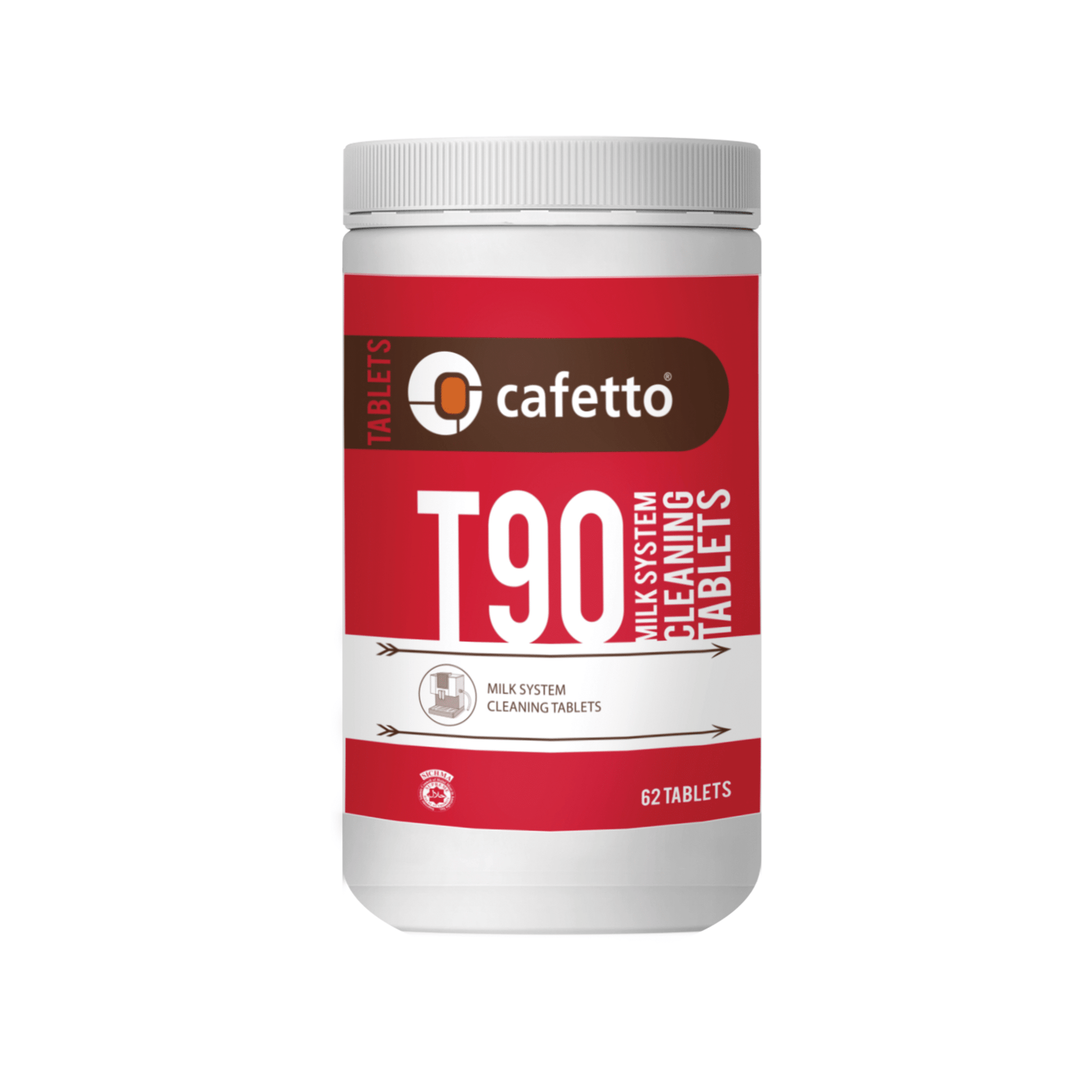 Cafetto T90 Milchsystem - Reinigungstabletten | 62 Tabletten | 9 g | für Thermoplan® und Nespresso® Aquila - Malankara | kaffee & maschinenReinigungstabletten