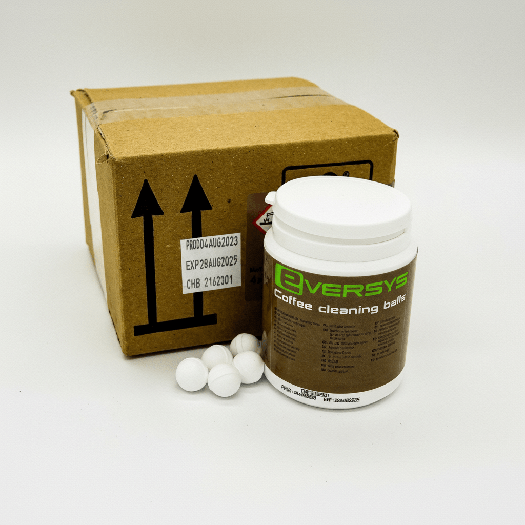Eversys Reinigungskugeln Original – 4 Dosen (je 62 × 3 g) - Malankara | kaffee & maschinenReinigungstabletten