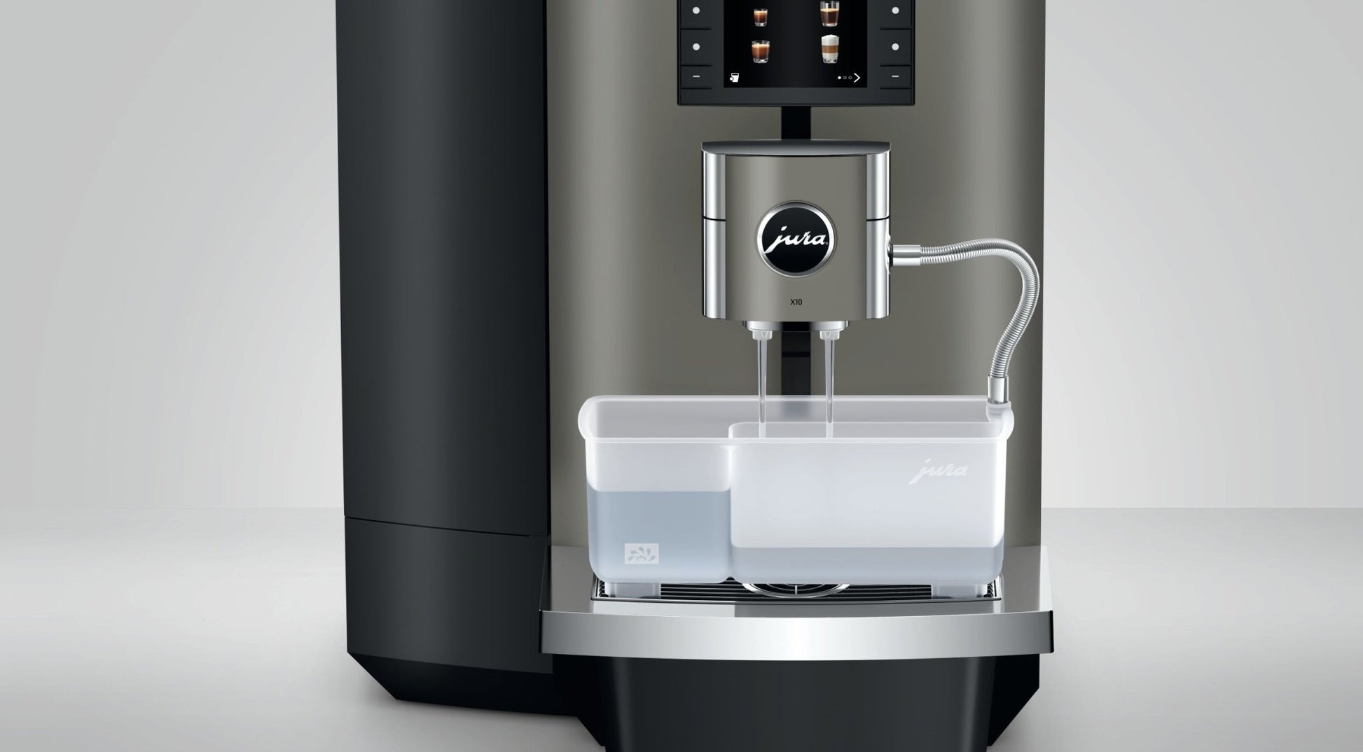 Jura Professional X10 dark inox | Kaffeevollautomat mit 5L Wassertank & Payment Connect - Malankara | kaffee & maschinenKaffeevollautomat