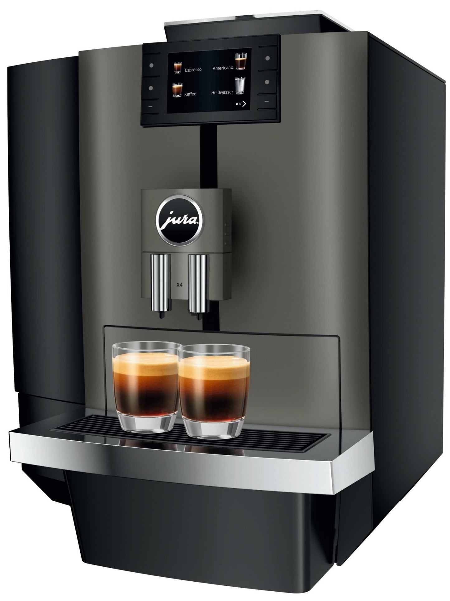 Jura X4 Dark Inox Professional Kaffeevollautomat mit 5L Wassertank