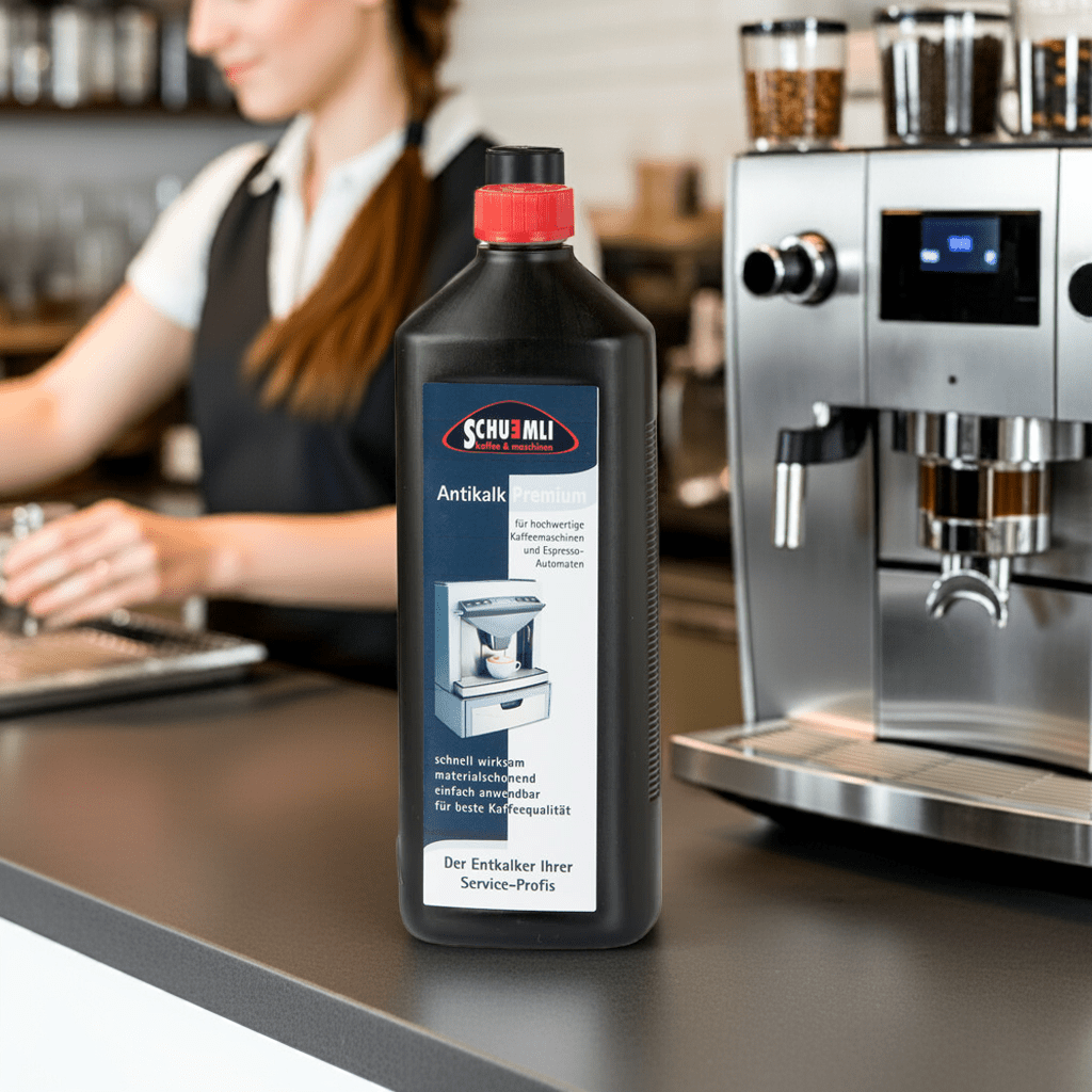 SCHUEMLI | Antikalk Premium Flüssigentkalker für Kaffeevollautomaten | 1 Liter Flasche - Malankara | kaffee & maschinenFlüssigentkalker