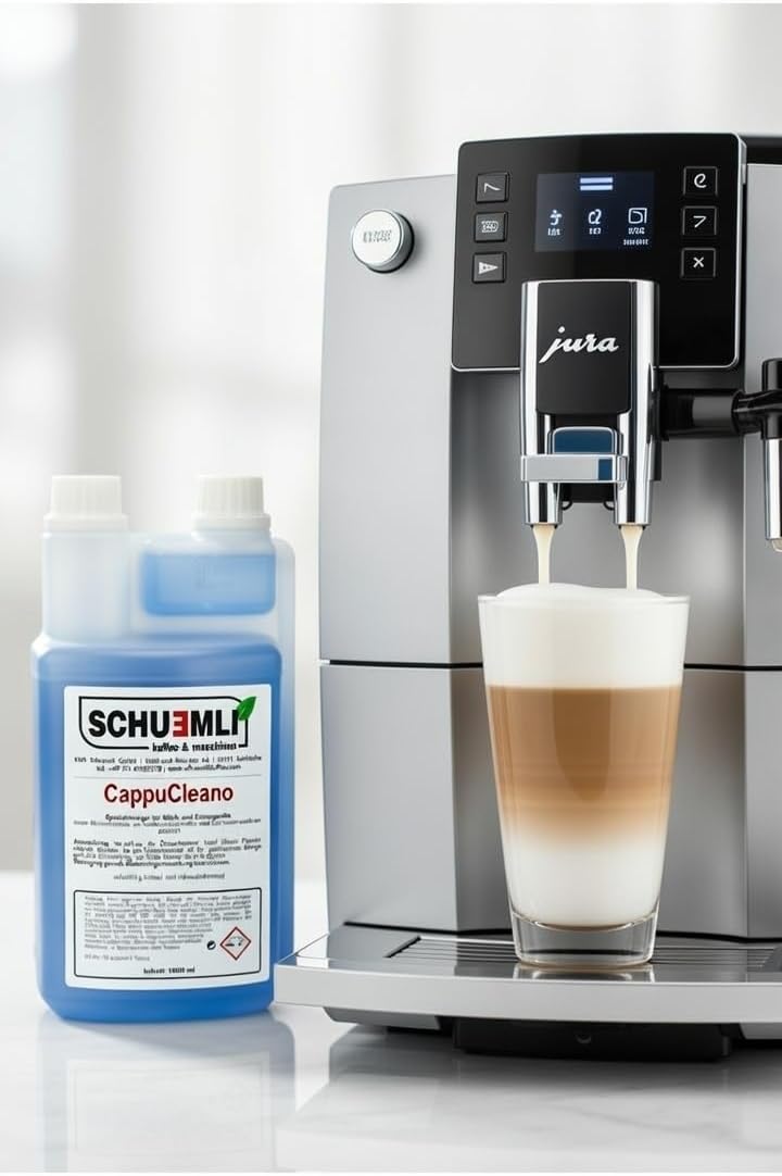 SCHUEMLI | Cappucleano Milchschaumreiniger | 1 Liter Flasche - Malankara | kaffee & maschinenFlüssigreiniger
