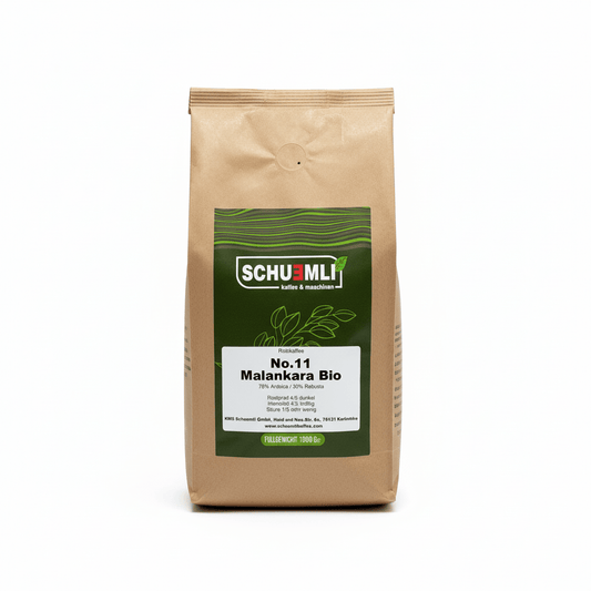 SCHUEMLI | Nr. 11 Malankara Bio | Aromatischer Bio - Espresso | 1 kg - Malankara | kaffee & maschinenKaffeebohnen
