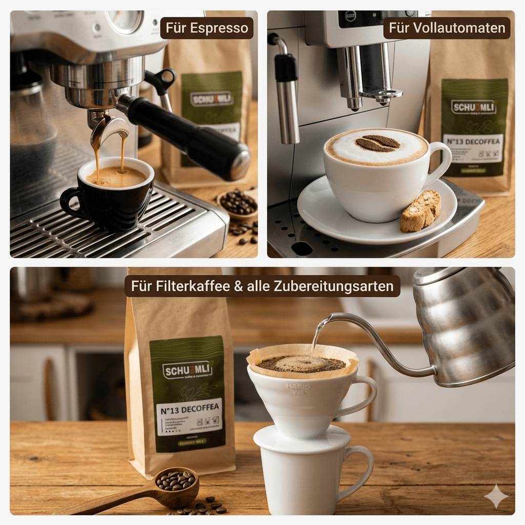 SCHUEMLI | Nr. 13 Decoffea | entkoffeiniert 100% Arabica | 1 kg - Malankara | kaffee & maschinenKaffeebohnen