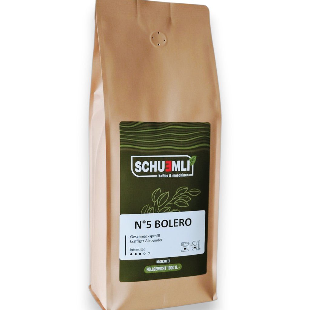 SCHUEMLI | Nr. 5 Bolero | für Espresso und Schümli | 1 kg - Malankara | kaffee & maschinenKaffeebohnen