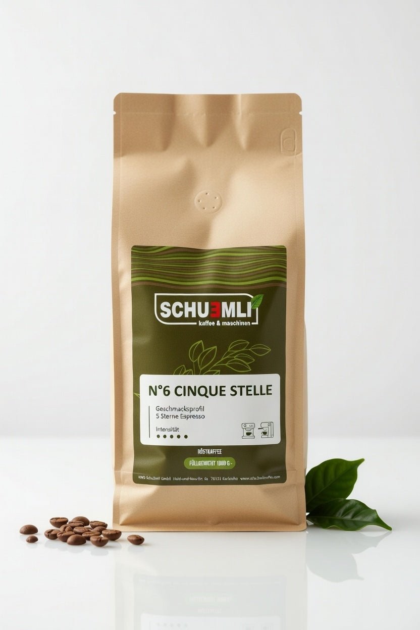 SCHUEMLI | Nr. 6 Cinque Stelle | 5 - Sterne Premium Espresso | 1 kg - Malankara | kaffee & maschinenKaffeebohnen