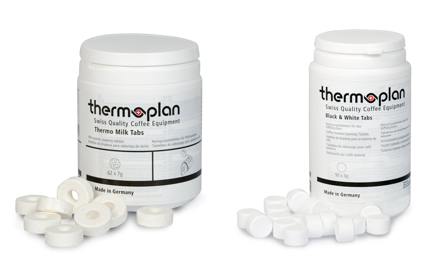 Thermoplan | Black&White 3 One Tab - Set | Reinigungsset für 3 Monate - Malankara | kaffee & maschinenReinigungstabletten