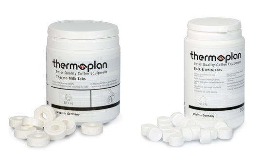 Thermoplan | Black&White 3 One Tab - Set | Reinigungsset für 3 Monate - Malankara | kaffee & maschinenReinigungstabletten