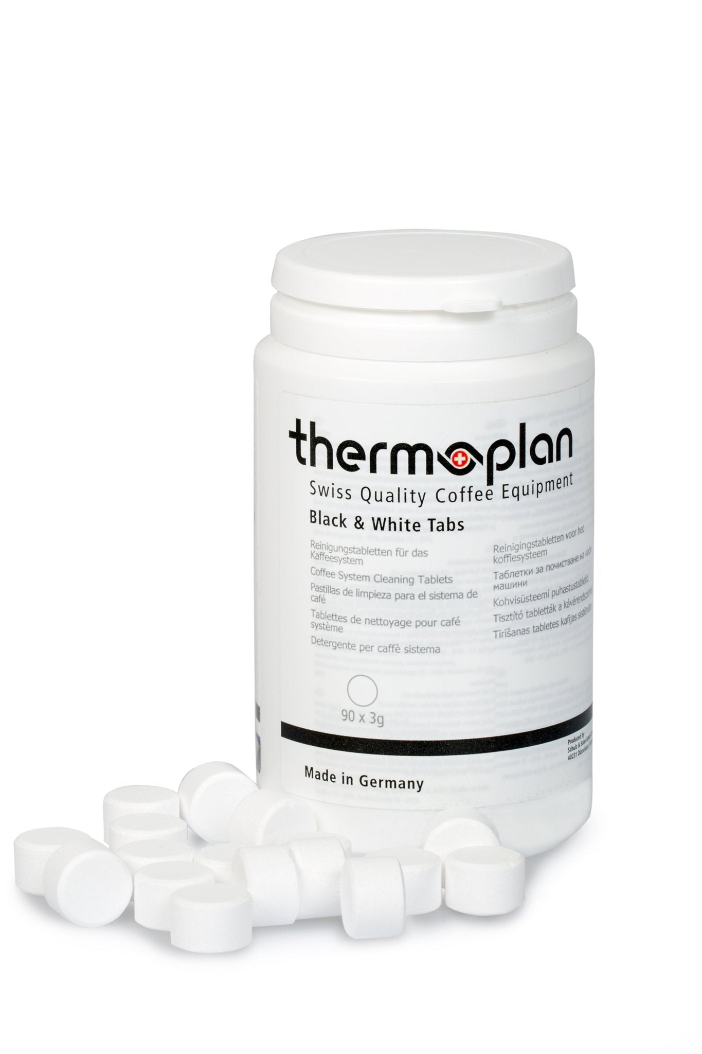 Thermoplan | Black&White 3 One Tab - Set | Reinigungsset für 3 Monate - Malankara | kaffee & maschinenReinigungstabletten