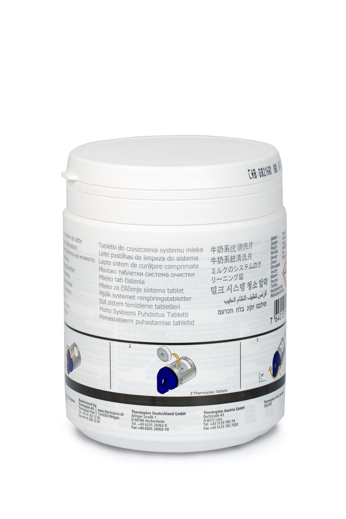 Thermoplan | Thermo Milk Tabs für Kaffeevollautomaten Black & White 3 | 4c | 4 | One - Malankara | kaffee & maschinenReinigungstabletten