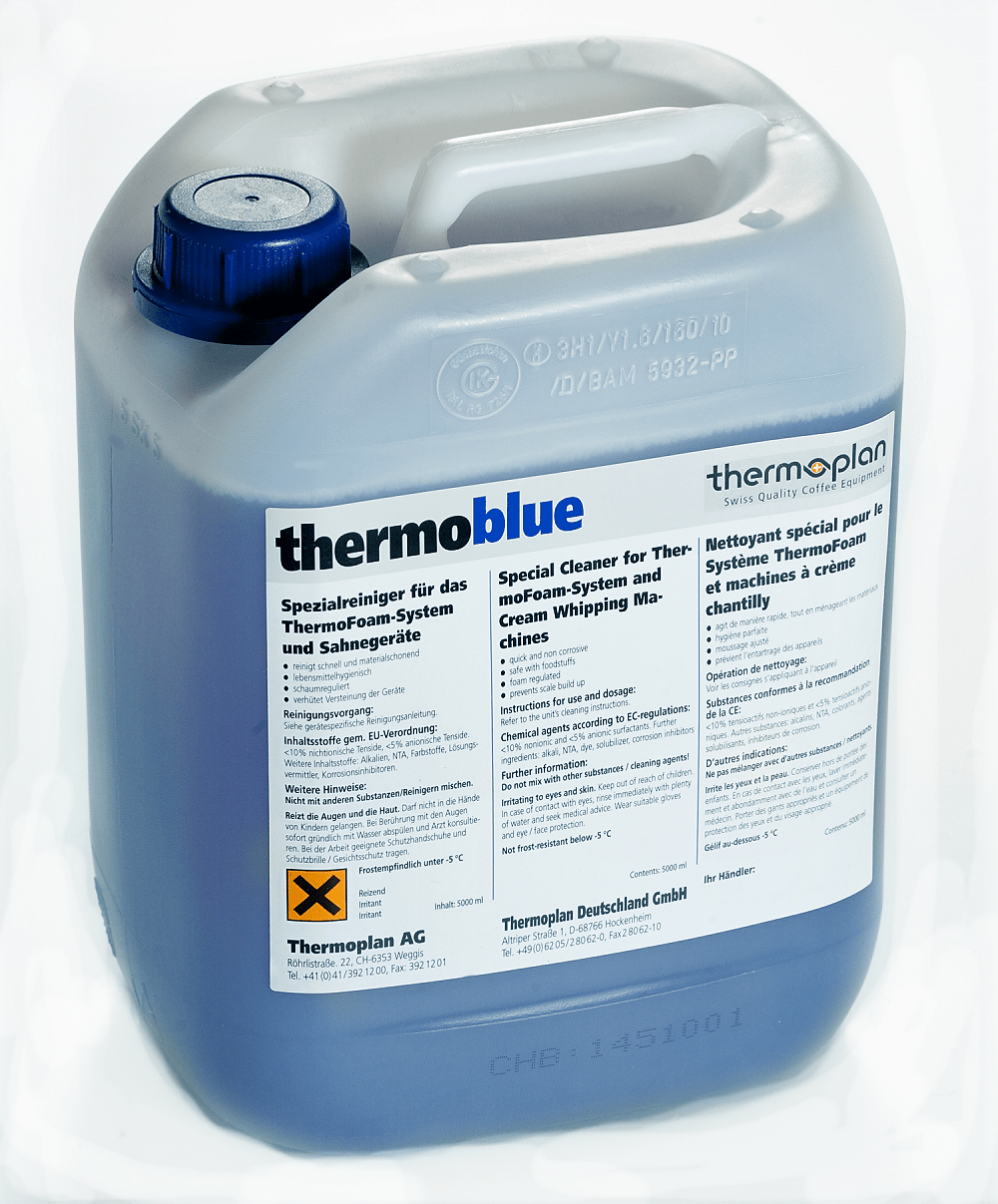 Thermoplan | Thermoblue 5 L | Reiniger für Milch und Milchschaum - Malankara | kaffee & maschinenFlüssigreiniger